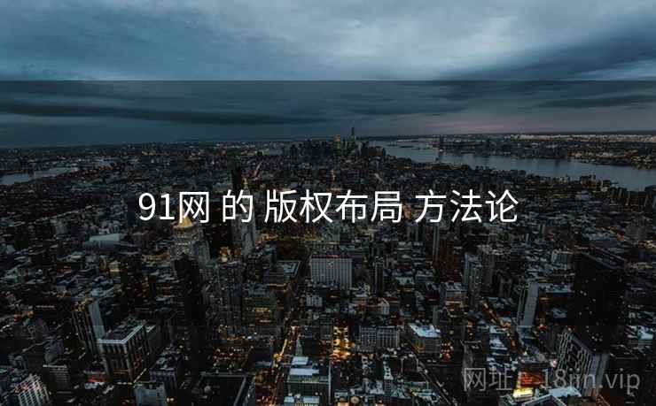 91网 的 版权布局 方法论